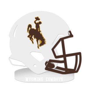 wyoming cowboys football helmet yard decor