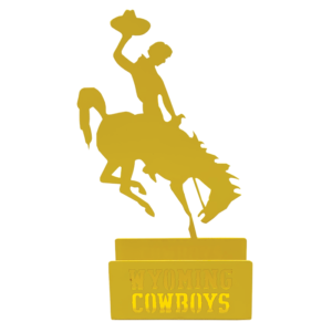 wyoming cowboys business card holder