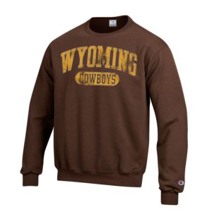 wyoming cowboys champion crew sweater