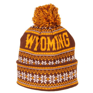 wyoming cowboys knit beanie