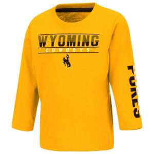 wyoming cowboys toddler long sleeve tee