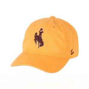 wyoming cowboys bucking horse adjustable hat