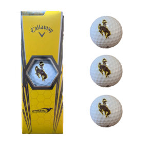 wyoming cowboys golf ball 3 pack