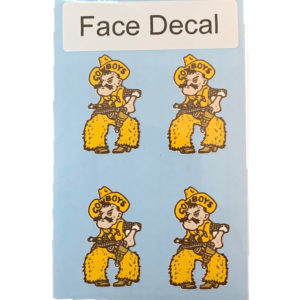 Wyoming Cowboys Pistol Pete Face Decals