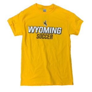 Wyoming Cowgirls 2020 Soccer Tee – Gold