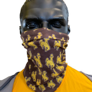 Wyoming Cowboys Face Covering - Brown