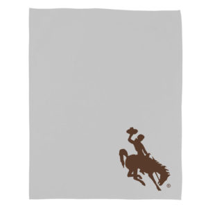 Wyoming Cowboys Sweatshirt Blanket - Grey