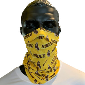 Wyoming Cowboys 2020 Rodeo Face Covering – Gold