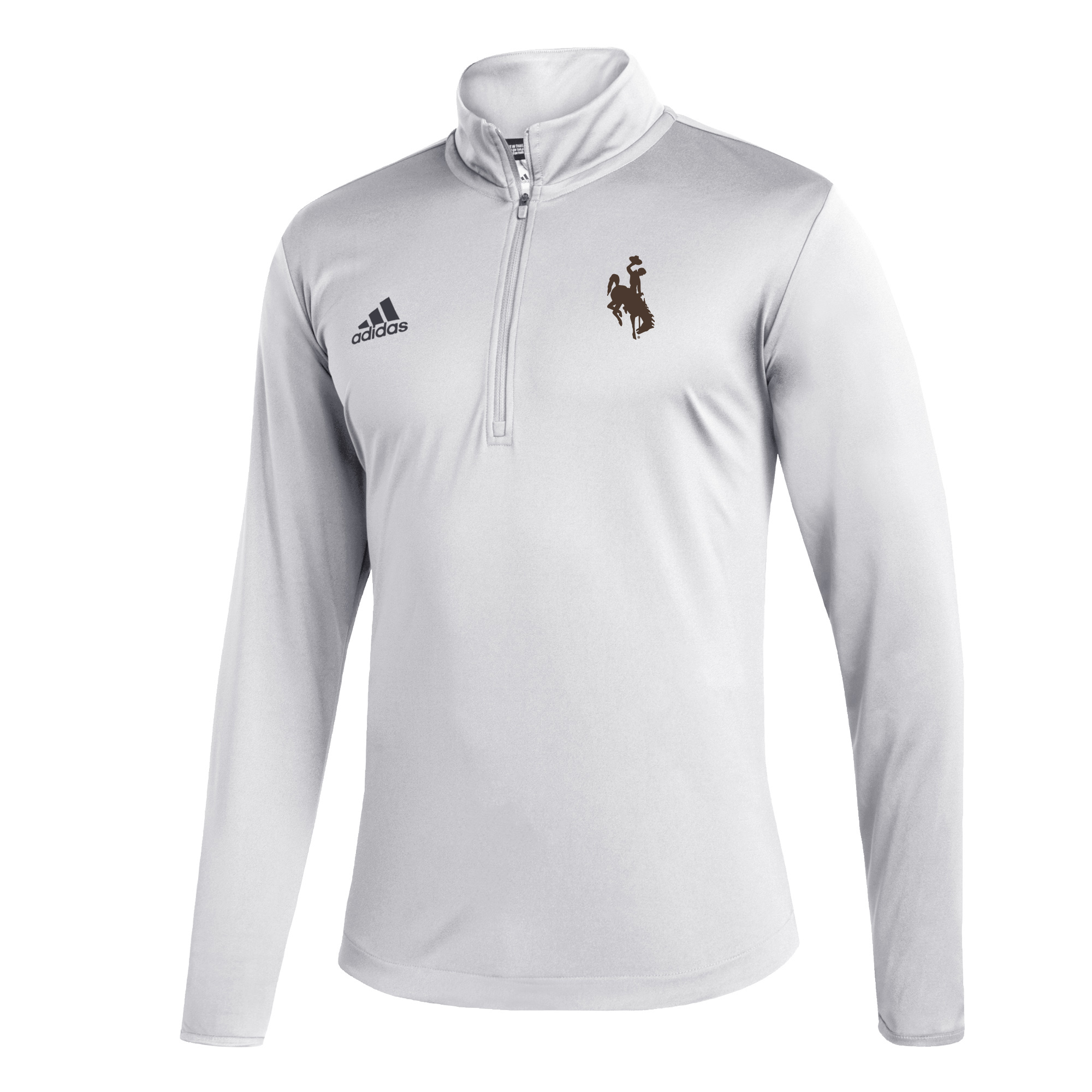 Adidas Wyoming Cowboys Under The Lights L S Knit Zip White