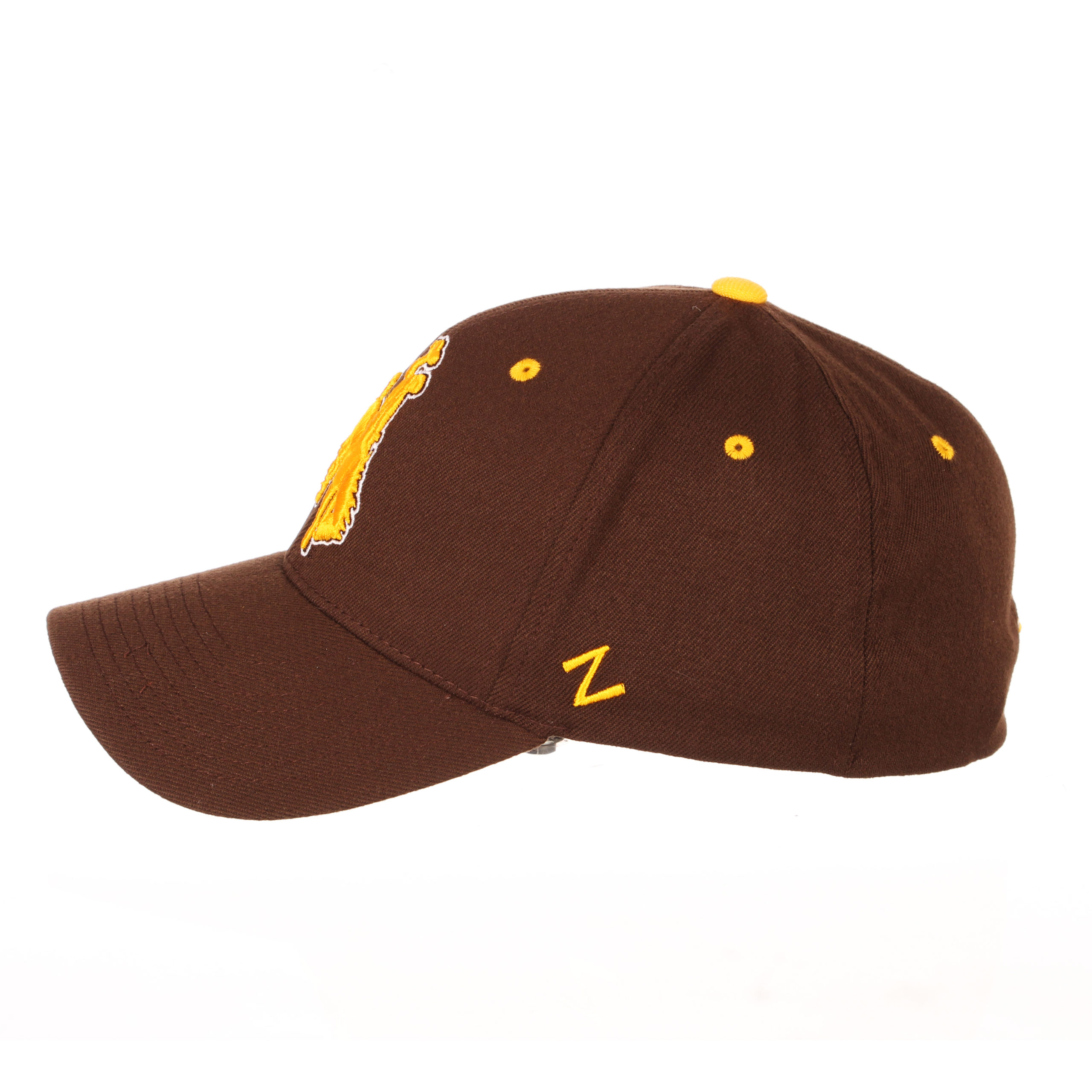 Men's New Era Brown Wyoming Cowboys Bolt 39THIRTY Flex Hat