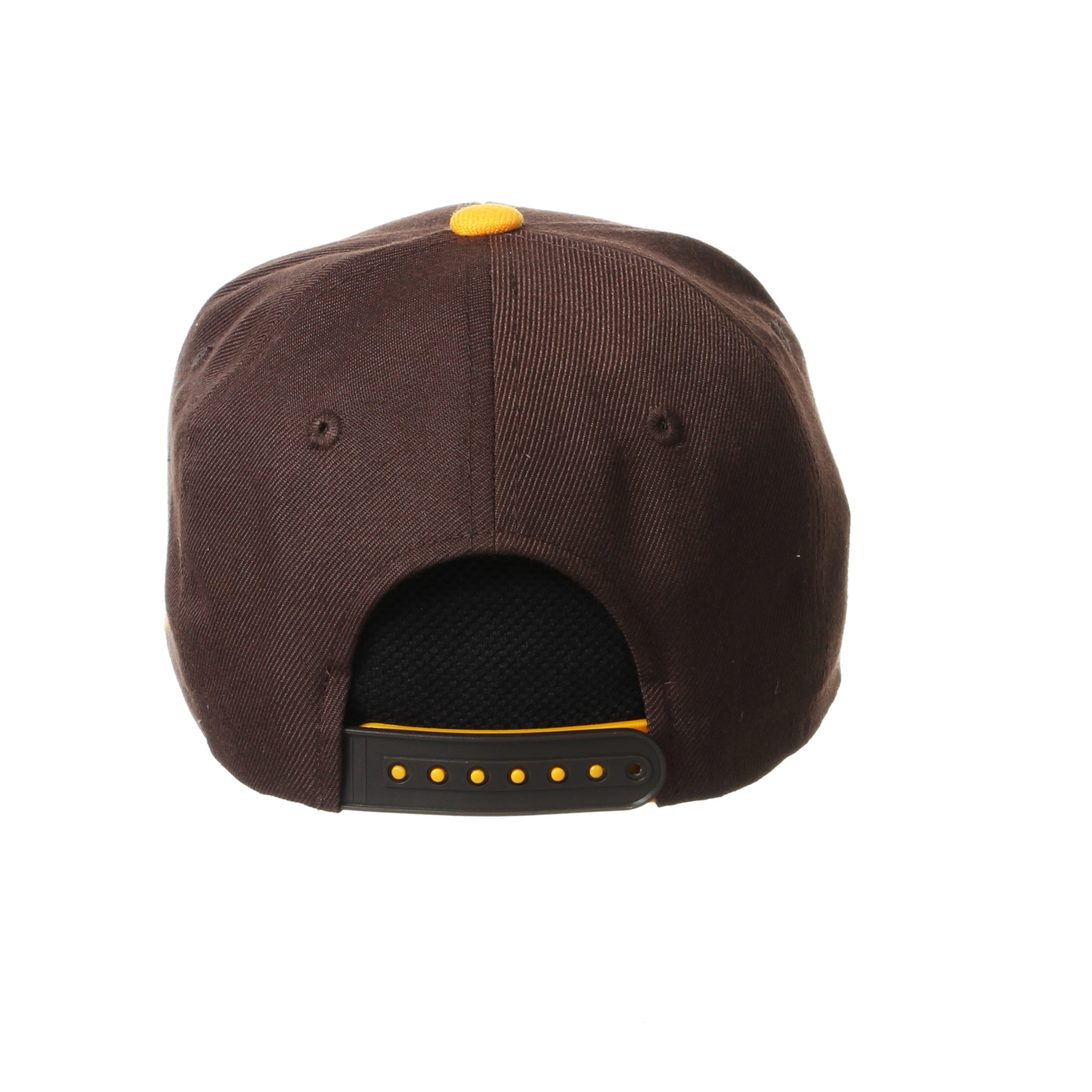 Wyoming Cowboys Youth Pistol Pete Peek Snapback - Brown/Gold