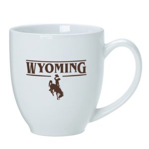 Wyoming Cowboys 16oz Bistro Mug – White