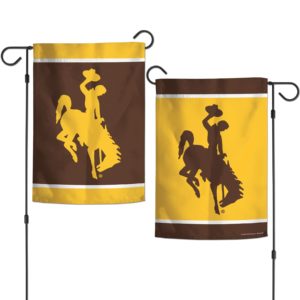 Wyoming Cowboys double sided garden flag