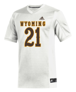 Adidas Wyoming Cowboys Replica Football Jersey – White