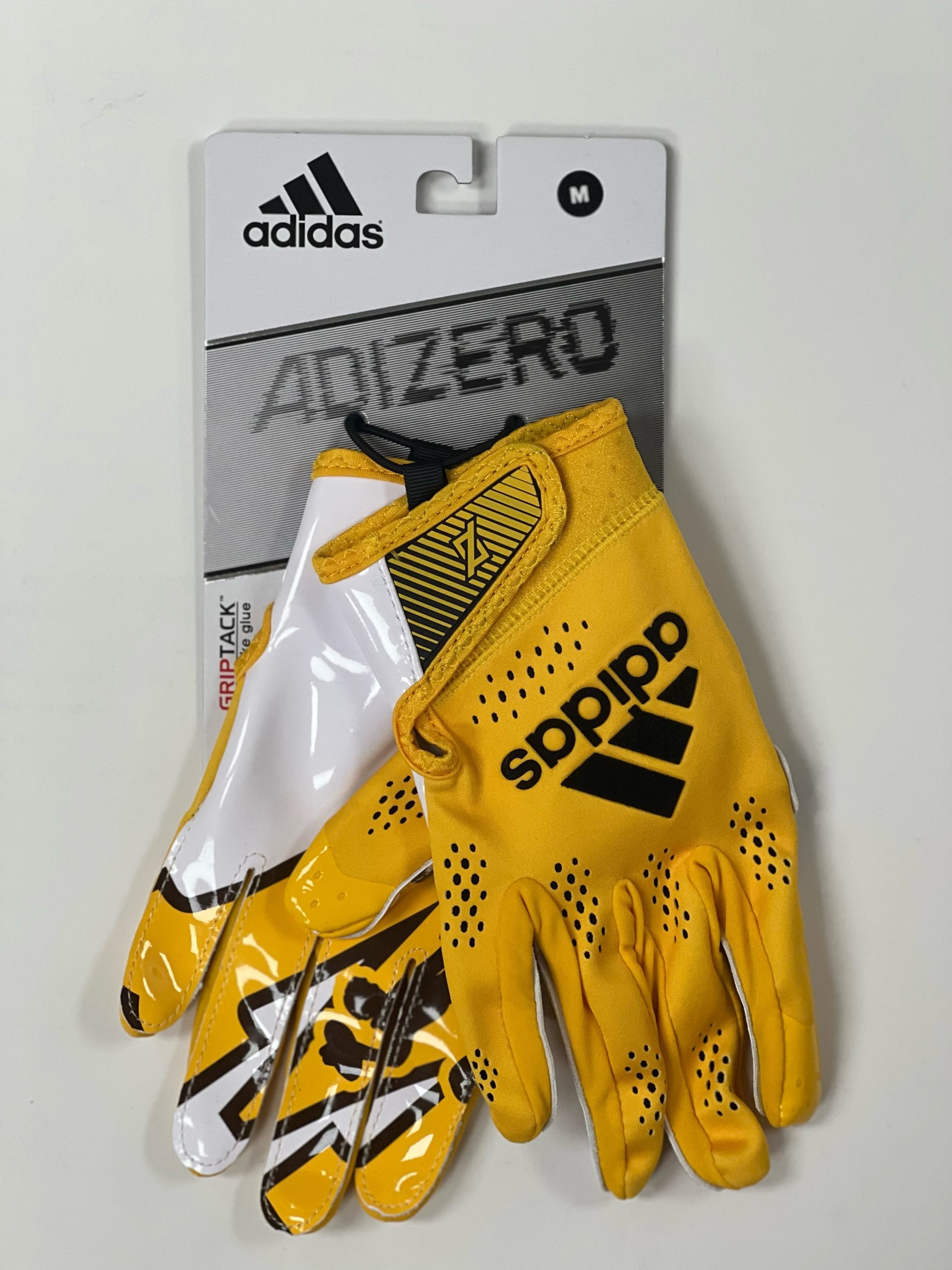 Adidas Wyoming Cowboy Adizero Gloves - Gold | University of Wyoming