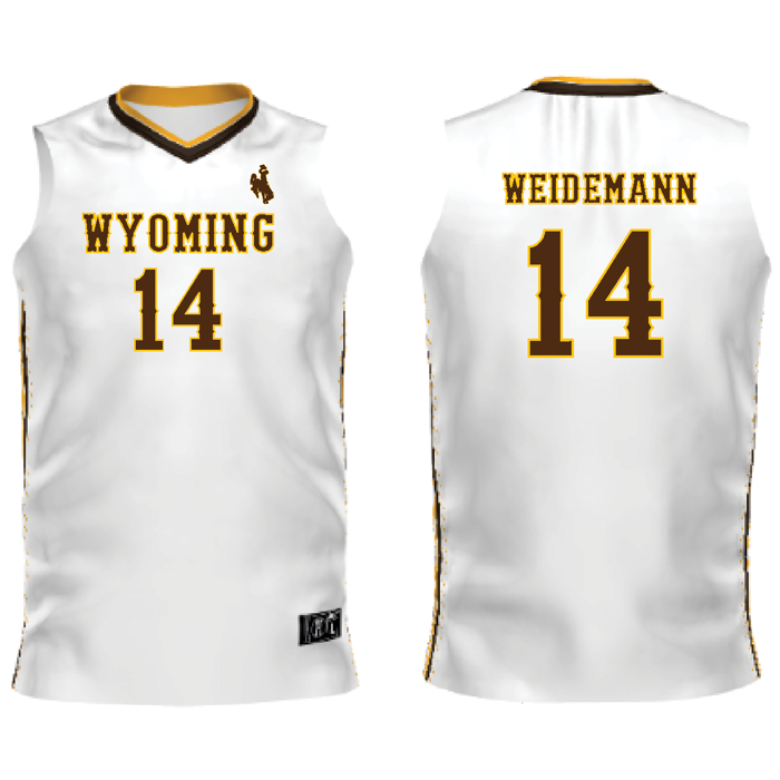 Wyoming Cowgirls Quinn Weidemann #14 Basketball Jersey, University of  Wyoming Clothing