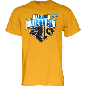 2021 Wyoming Cowboys Famous Idaho Potato Bowl Tee - Gold