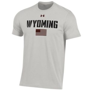 Wyoming Cowboys Under Armour Performance Cotton Short Sleeve Tee