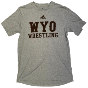 Adidas Wyoming Cowboys Wrestling S/S Tee - Grey