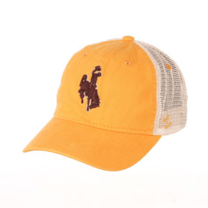 Wyoming Cowboys University Hat - Gold/White