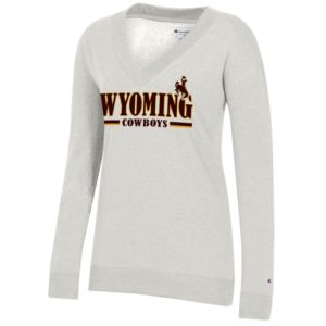 Wyoming Cowboys Women'sTriumph Long-Line V-Neck