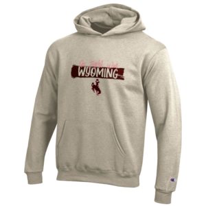 Wyoming Cowboys Youth Champion Eco Powerblend Hood