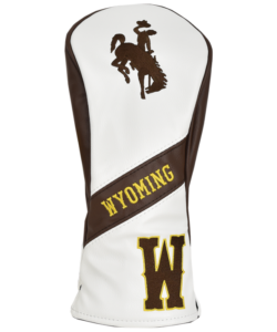 Wyoming Cowboys B/H Fairway Cover- White/Brown