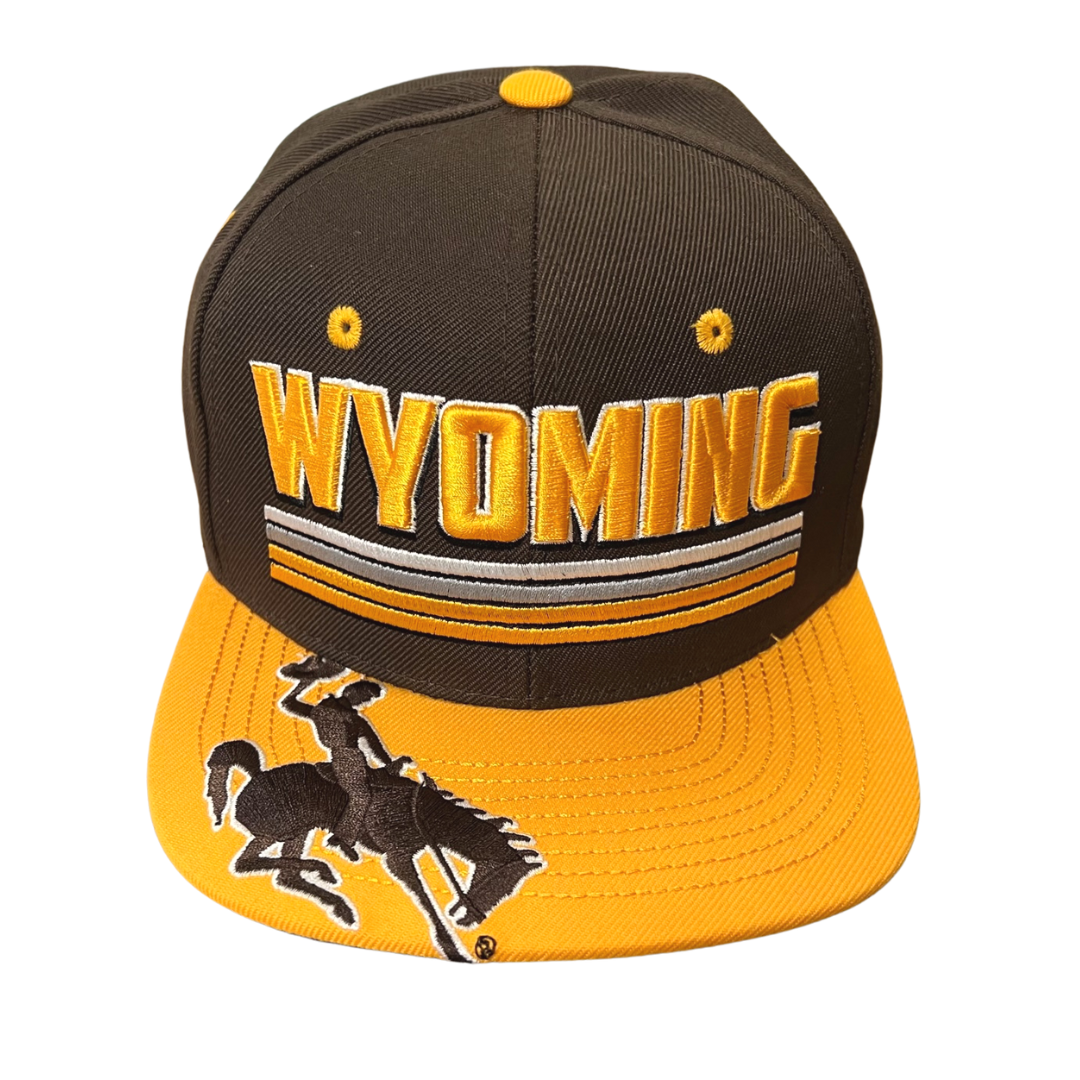 Wyoming Cowboys New Era 5950 Hat - Walnut