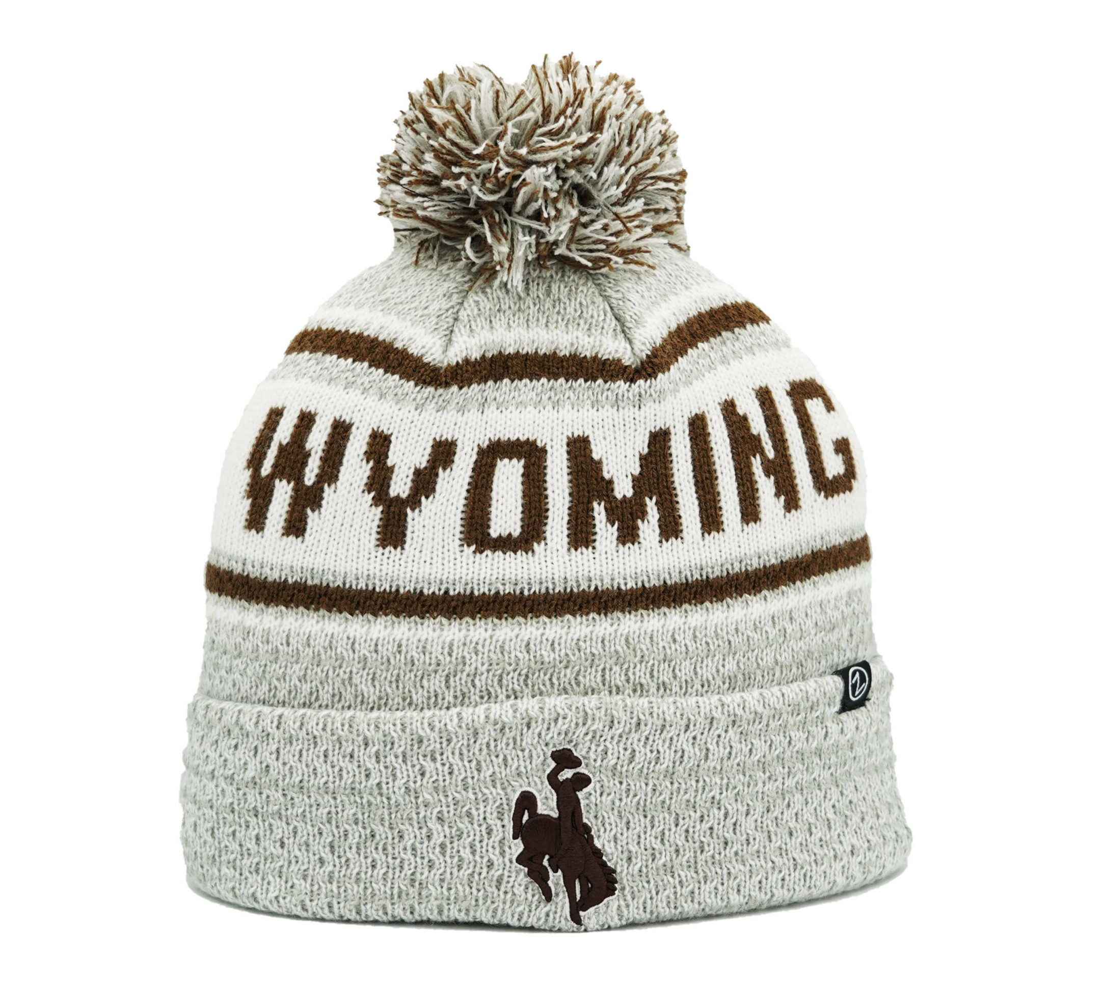 Wyoming Cowboys Tassel Beanie - Brown