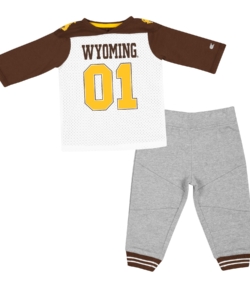 Wyoming Cowboys Toddler Jingtinglers Football Set – Brown/Grey