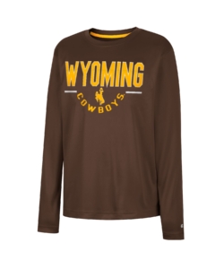 Wyoming Cowboys Youth Fahoo L/S Tee – Brown