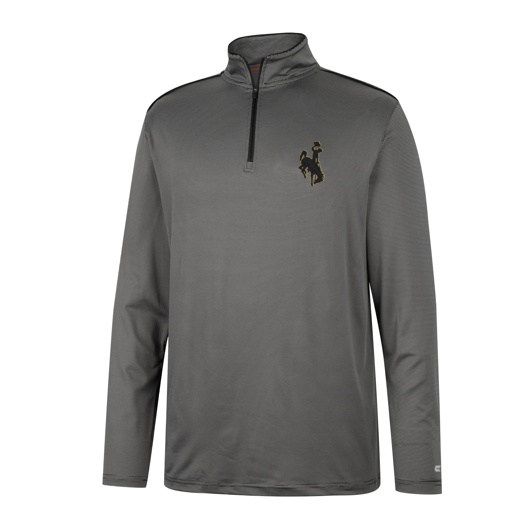 Wyoming Cowboys Yipee Ki Yay 1/4 Zip Jacket - Black