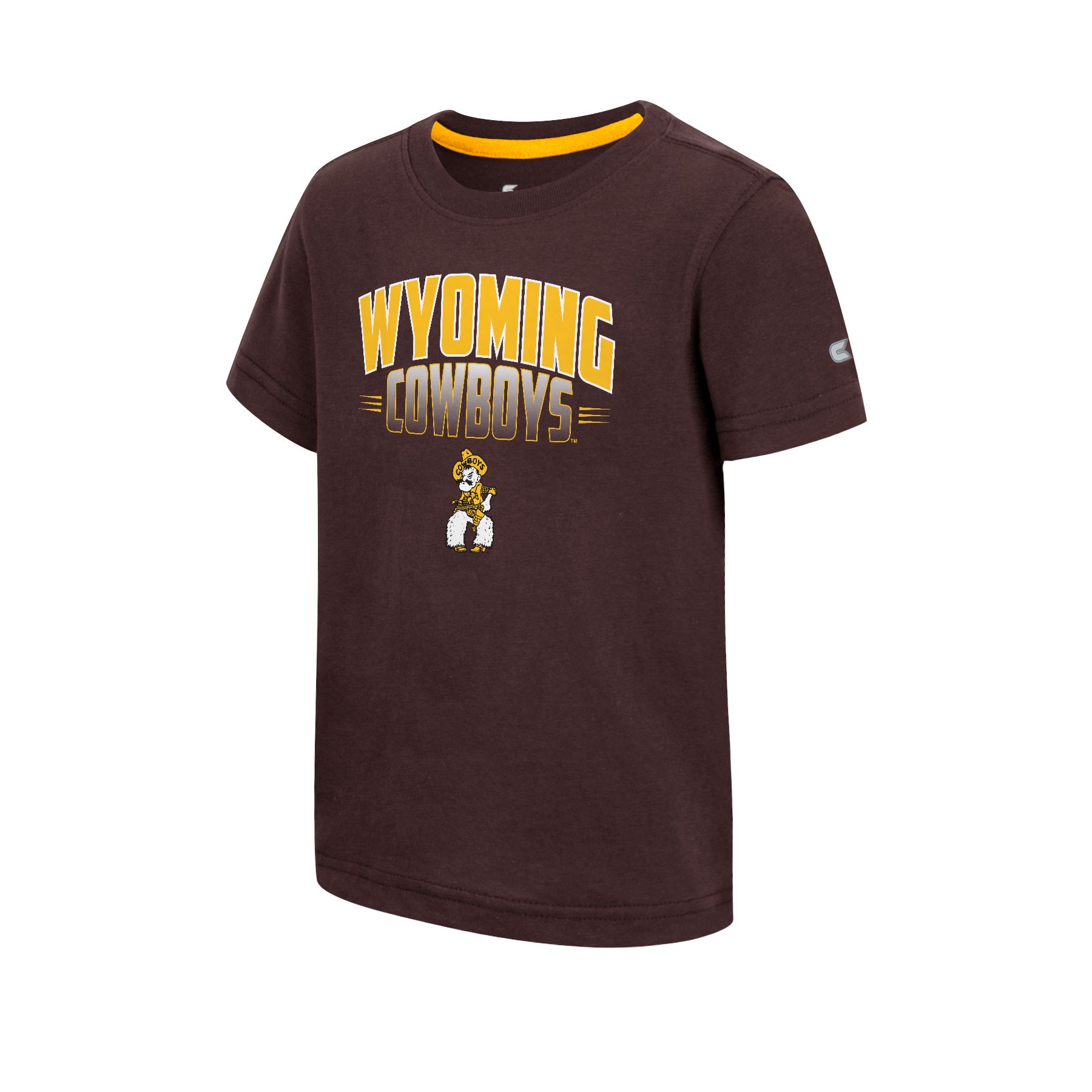 Wyoming Cowboys Toddler Mary Tee L/S - Gold/Brown/Gray