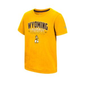 Wyoming Cowboys Love Wyoming Toddler S/S Tee- Gold