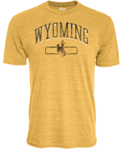 Wyoming Cowboys Triblend Permissible S/S Tee – Golden
