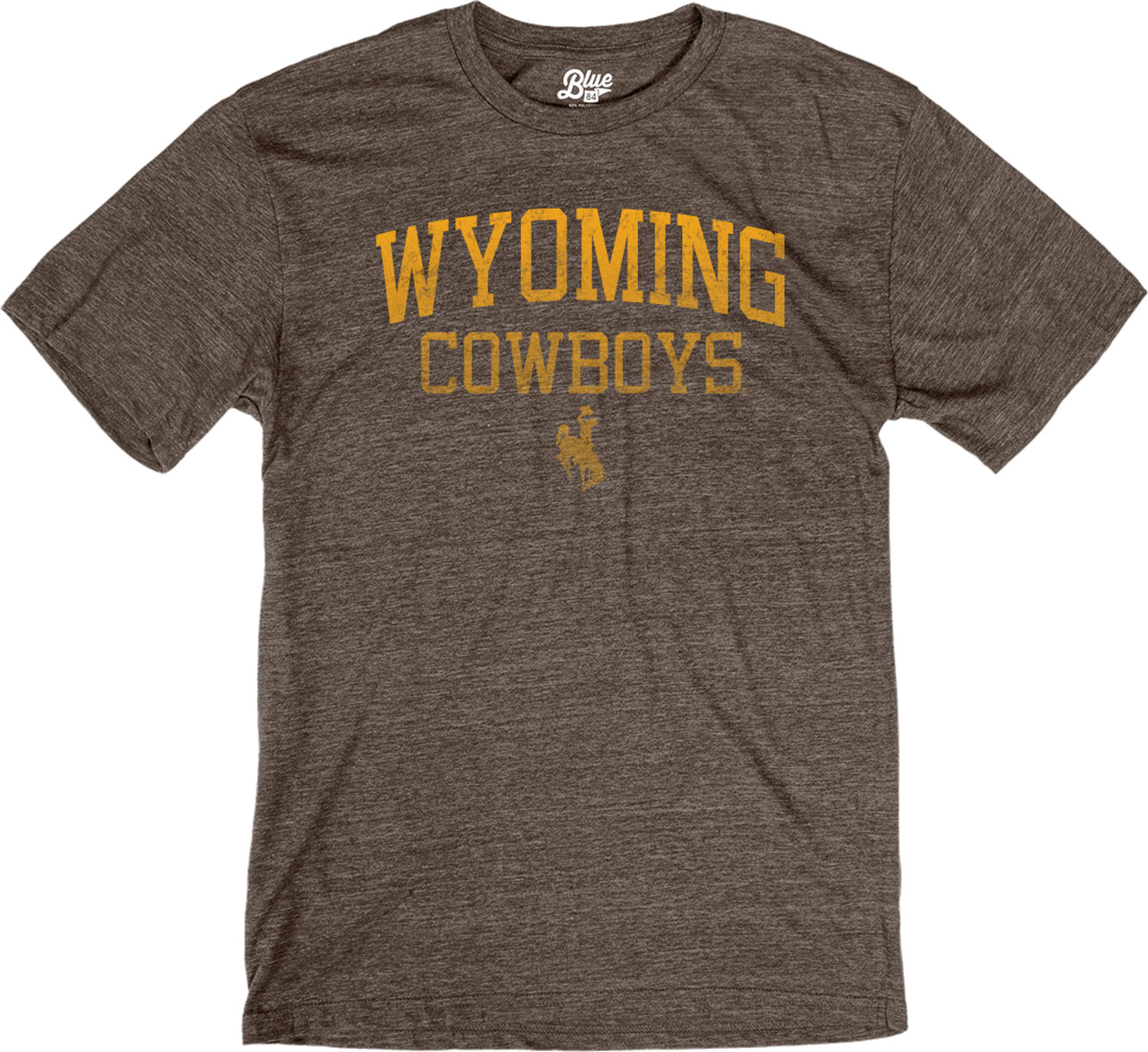 Men's Uscape Apparel Yellow Wyoming Cowboys Garment Dyed T-Shirt