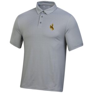 Nike Wyoming Cowboys Dri-Fit Polo - Flat Silver