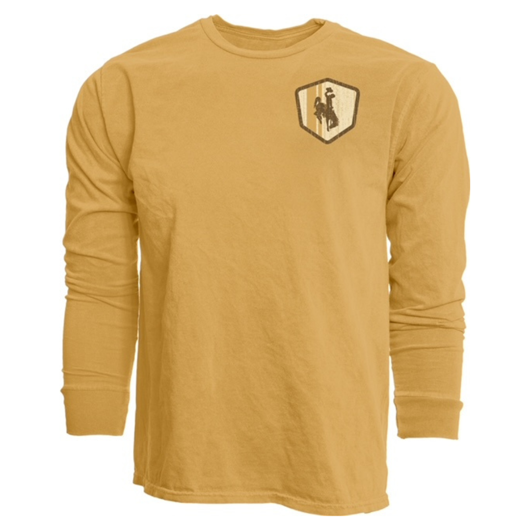 Men's Brown Wyoming Cowboys Long Sleeve T-Shirt