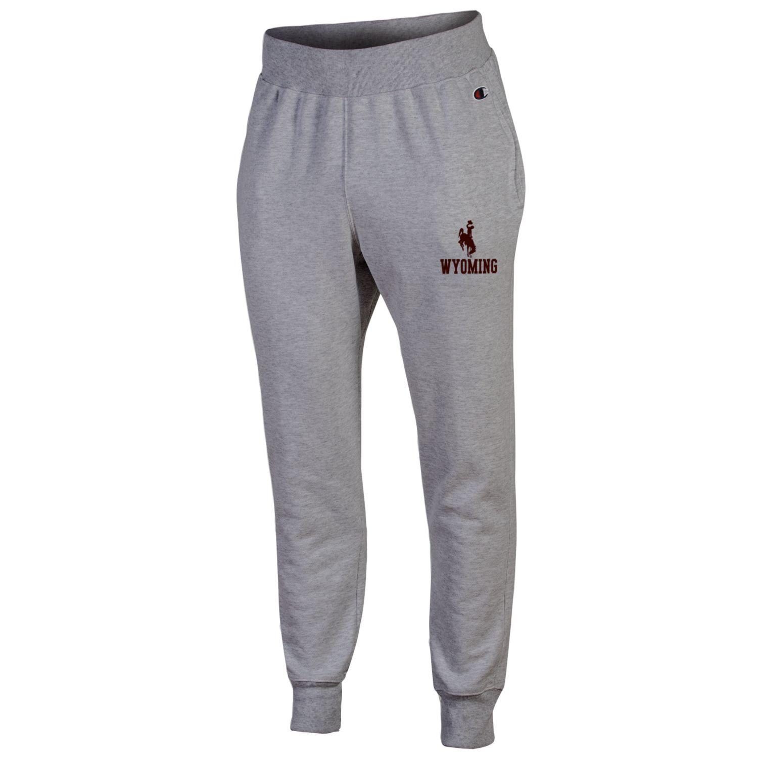 Wyoming Cowboys Reverse Weave Joggers - Oxford Grey