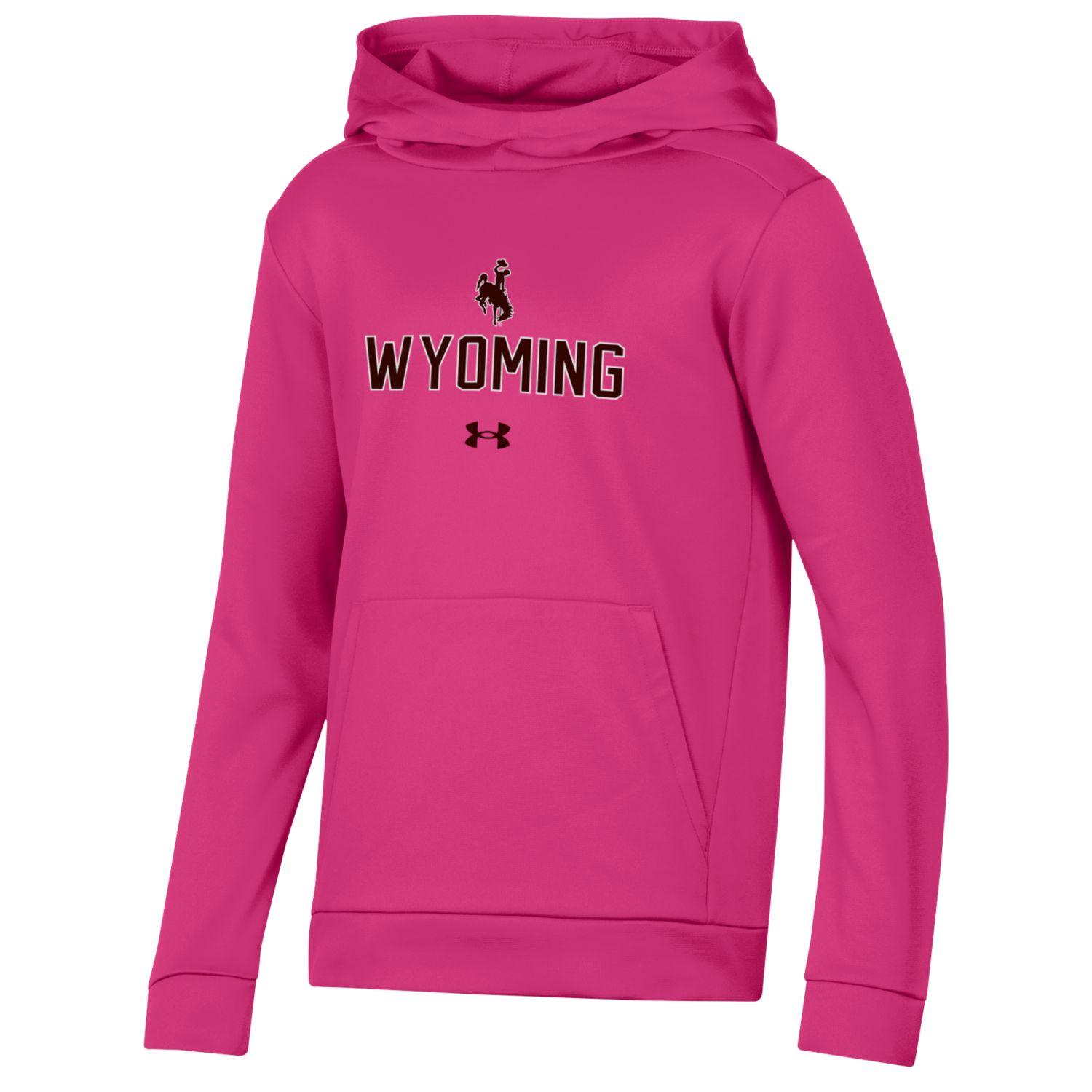 UA Wyoming Cowboys Youth Hood - Pink
