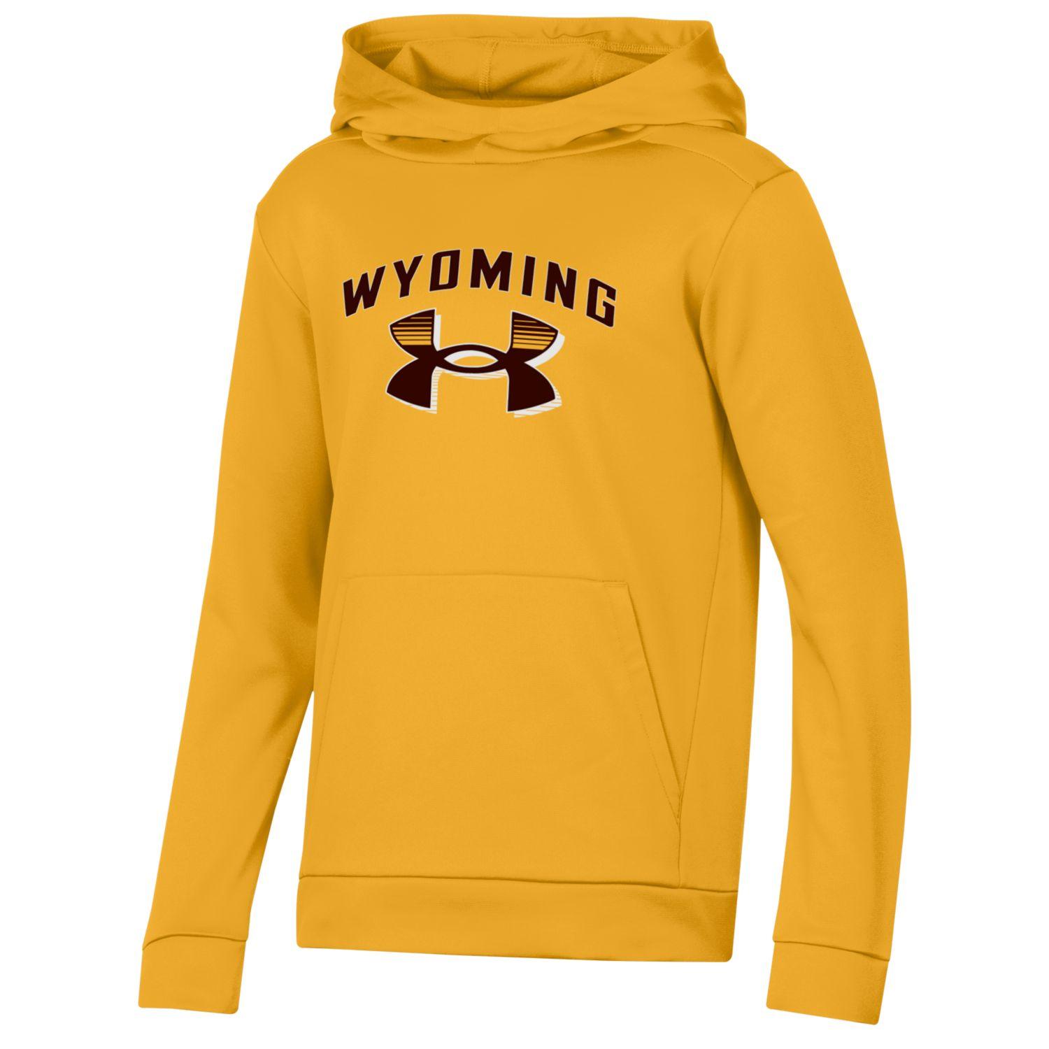 Wyoming Cowboys Youth Traditional Hoodie - Grey