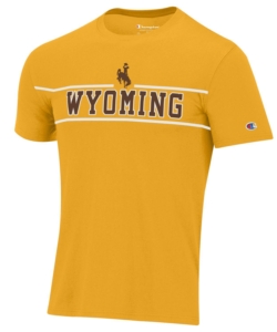 Wyoming Cowboys Champion Lines S/S Tee – Gold