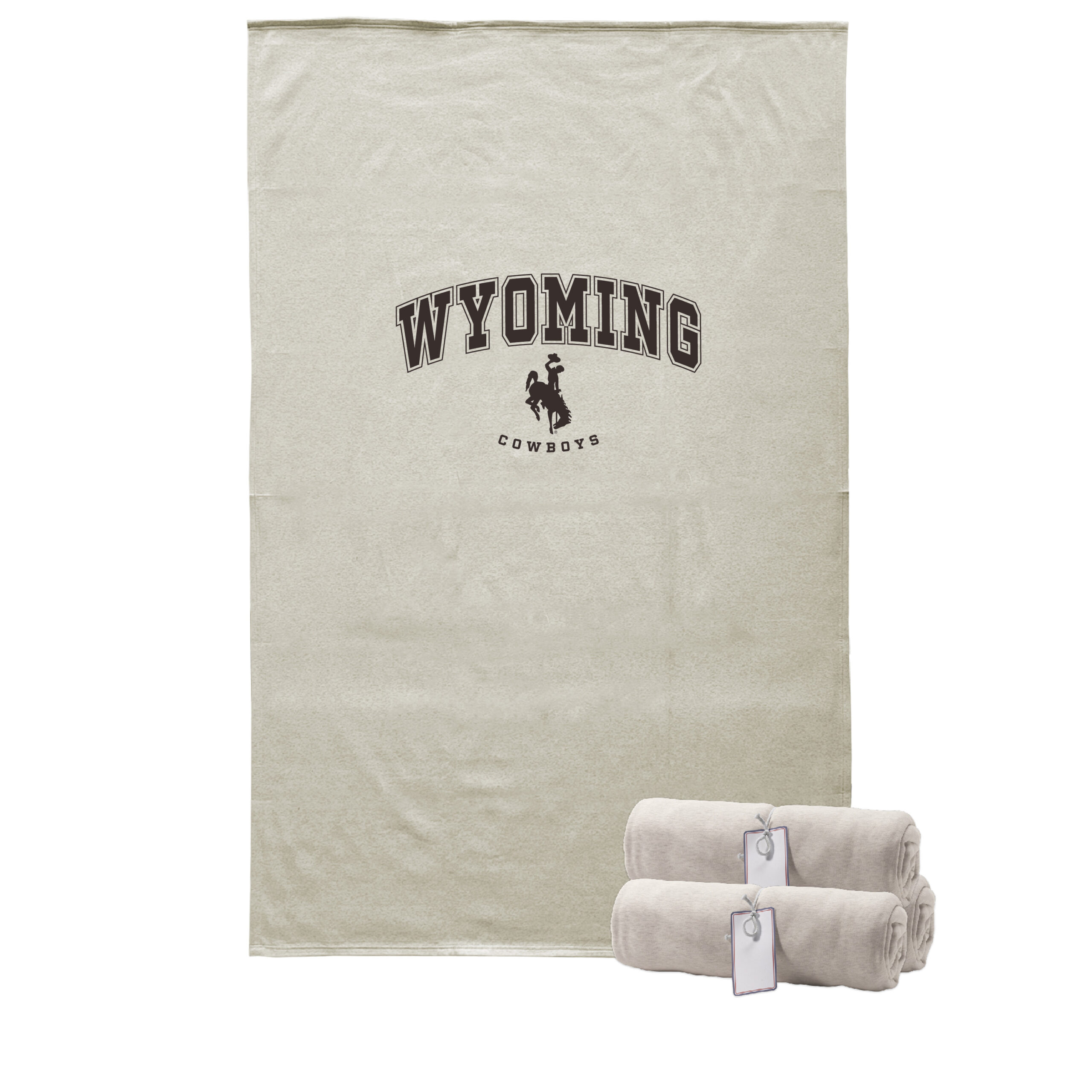 Wyoming Cowboys Pro-weave Sweatshirt Blanket - Grey