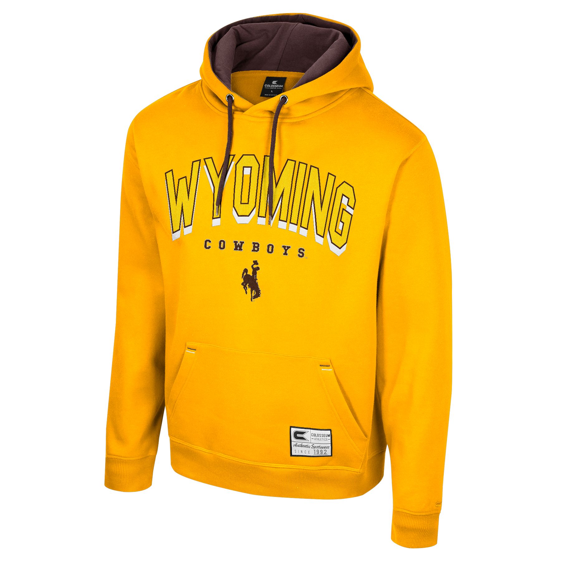 UA Wyoming Cowboys All Day Youth Hood- Silver Heather