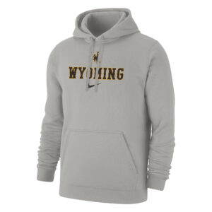 Men's Nike Anthracite Wyoming Cowboys Club Full-Zip Hoodie