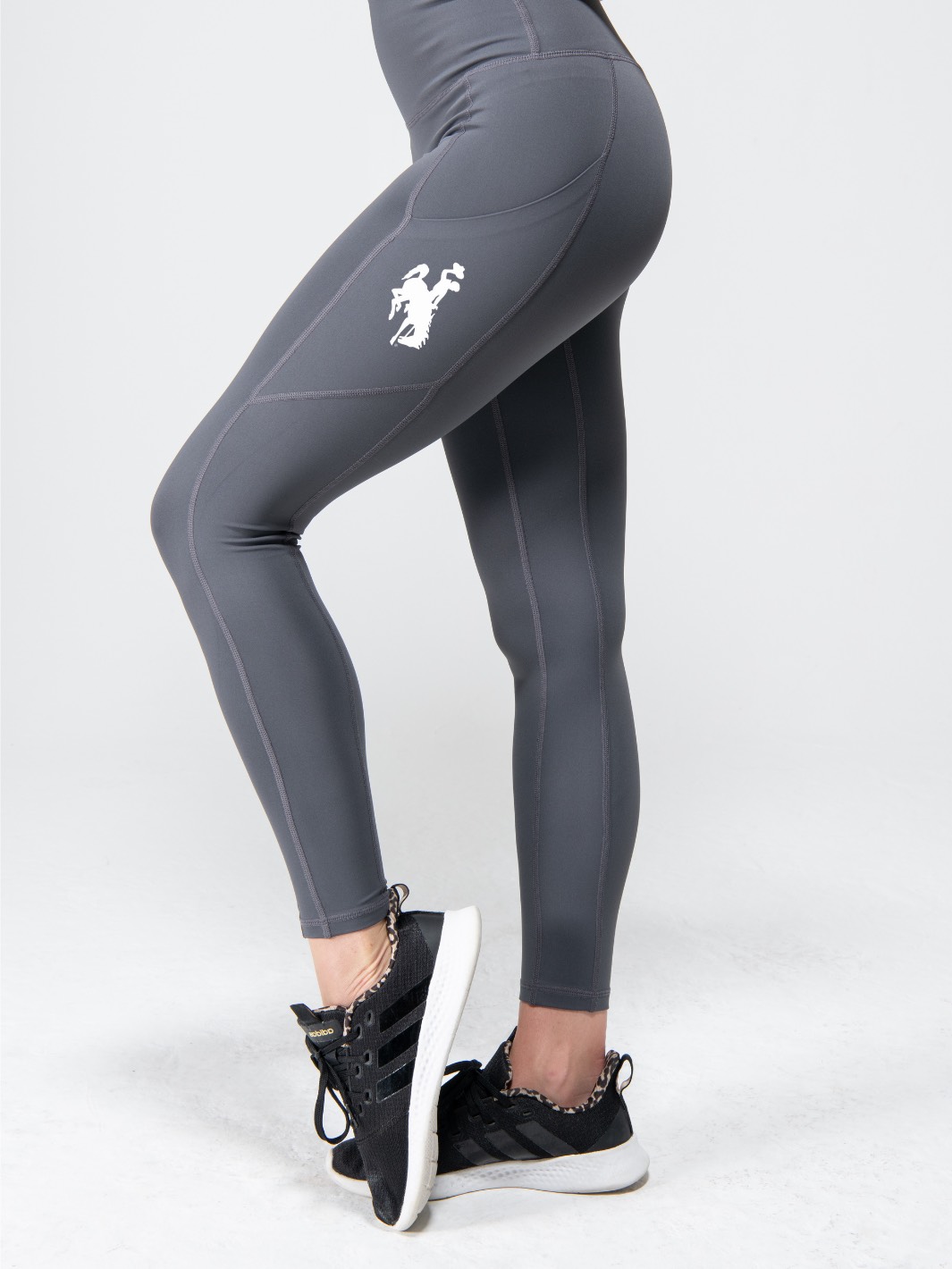  Womens Joggers High Waist Yoga Pockets Sweatpants Sport  Workout Pants Drawstring Charcoal L