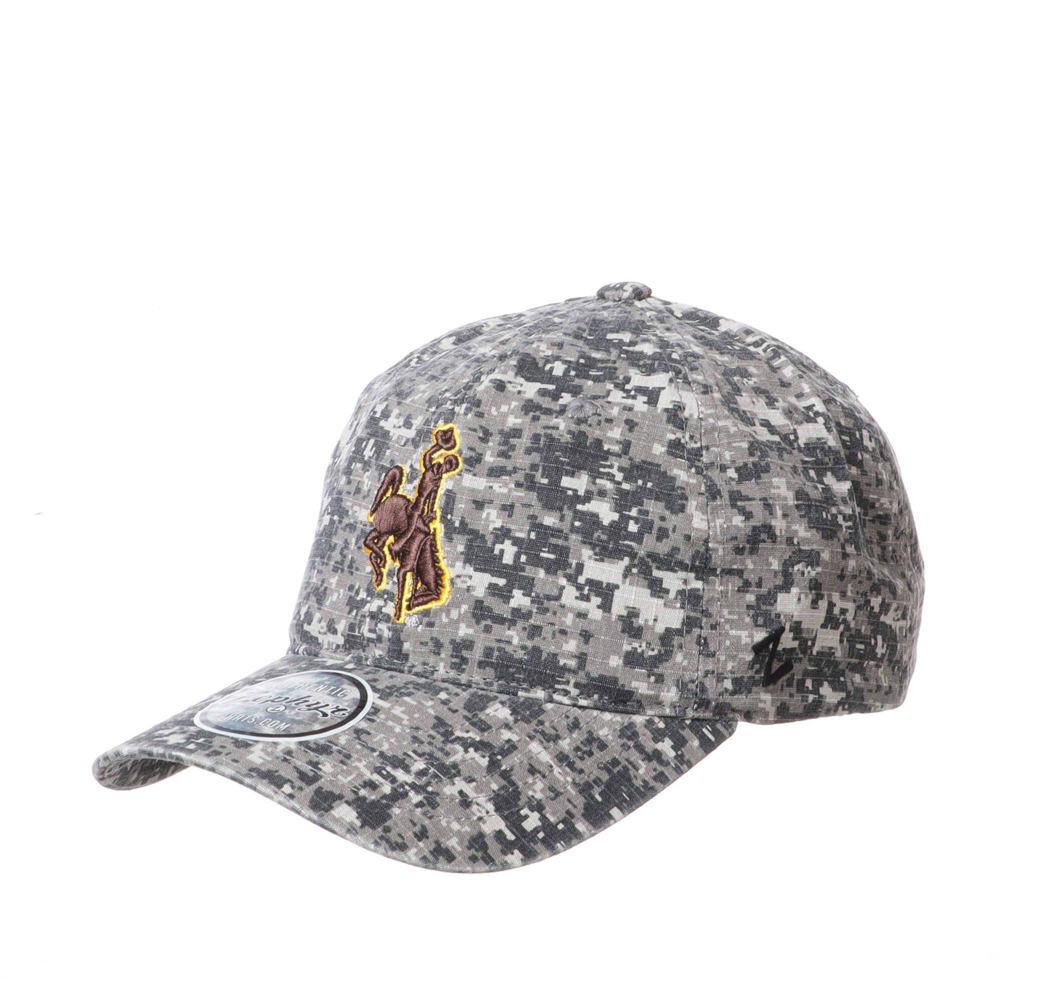 Wyoming Cowboys Digital Adjustable Hat - Camo Grey