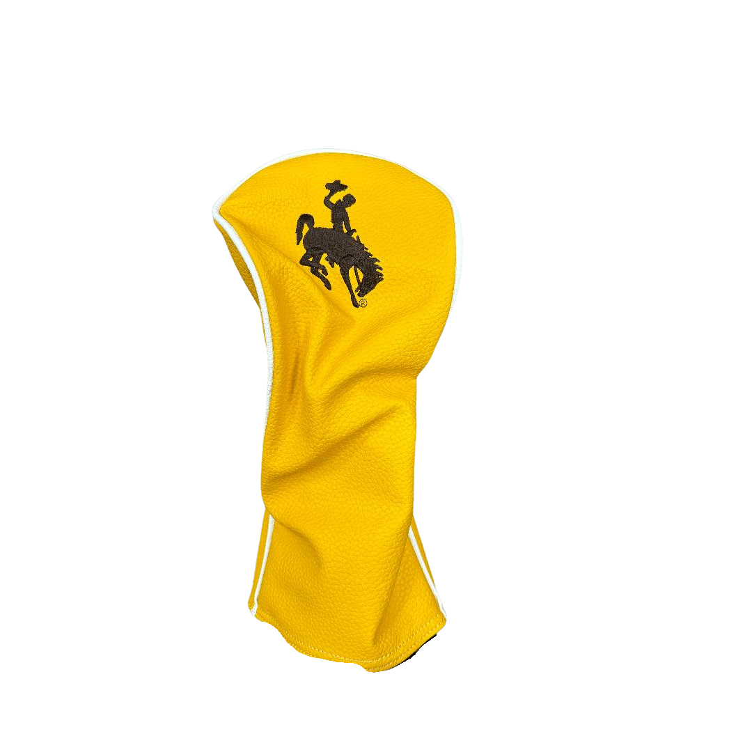 Wyoming Cowboys Next Gen Driver Golf Club Headcover Gold