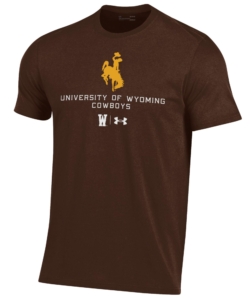 Wyoming Cowboys Under Armor University S/S Tee- Brown