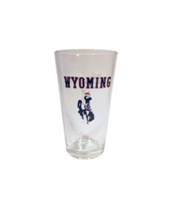 Wyoming Cowboys One Wyoming 16oz. Pint Glass- Clear